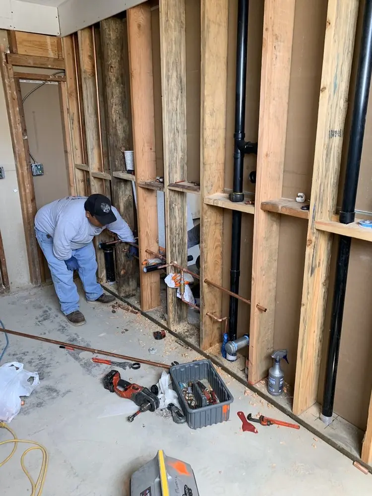 Commercial rough-in plumbing for Gas Line Repair in Elmwood